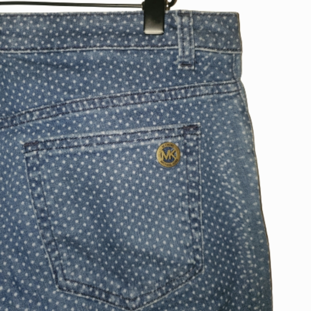 Michael Kors Polka Dot Izzy Skinny Jeans $98 Sz6 - Picture 9 of 13